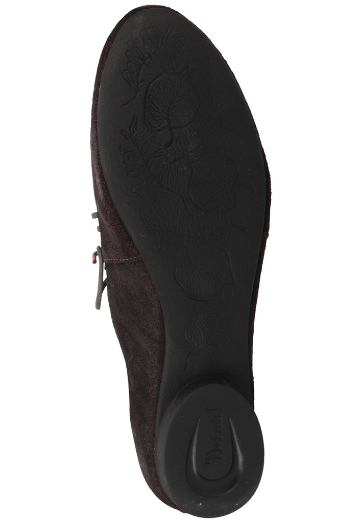 Think! Halbschuhe Veloursleder Grau