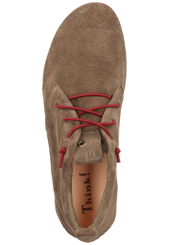 Think! Halbschuhe Veloursleder Grau