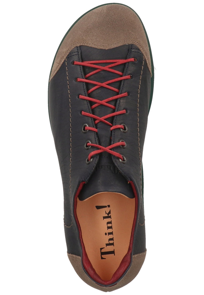 Think! Halbschuhe Veloursleder Navy/Grau