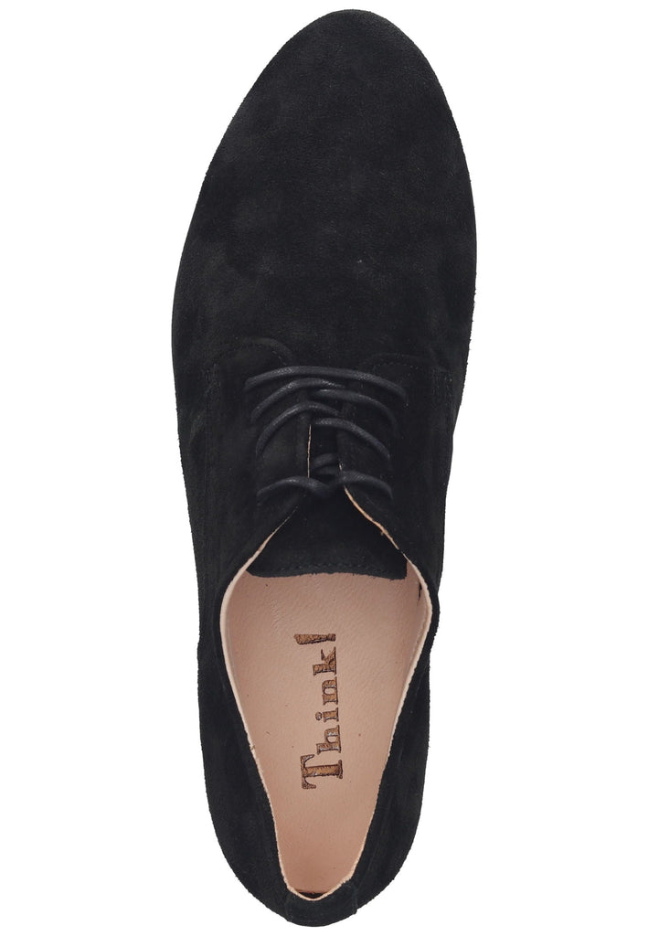 Think! Halbschuhe Veloursleder Schwarz