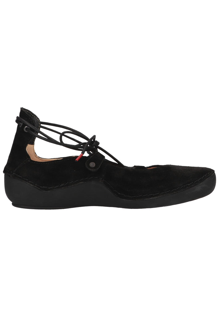 Think! Halbschuhe Veloursleder Schwarz