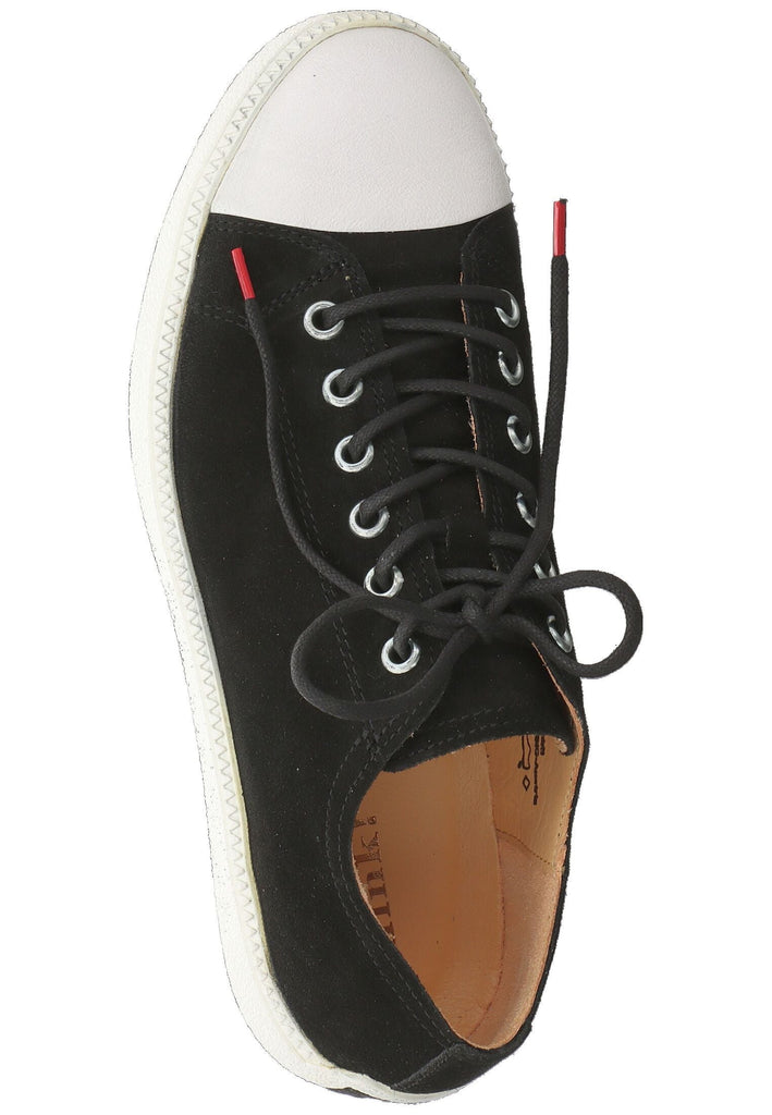 Think! Halbschuhe Veloursleder Schwarz/Weiß