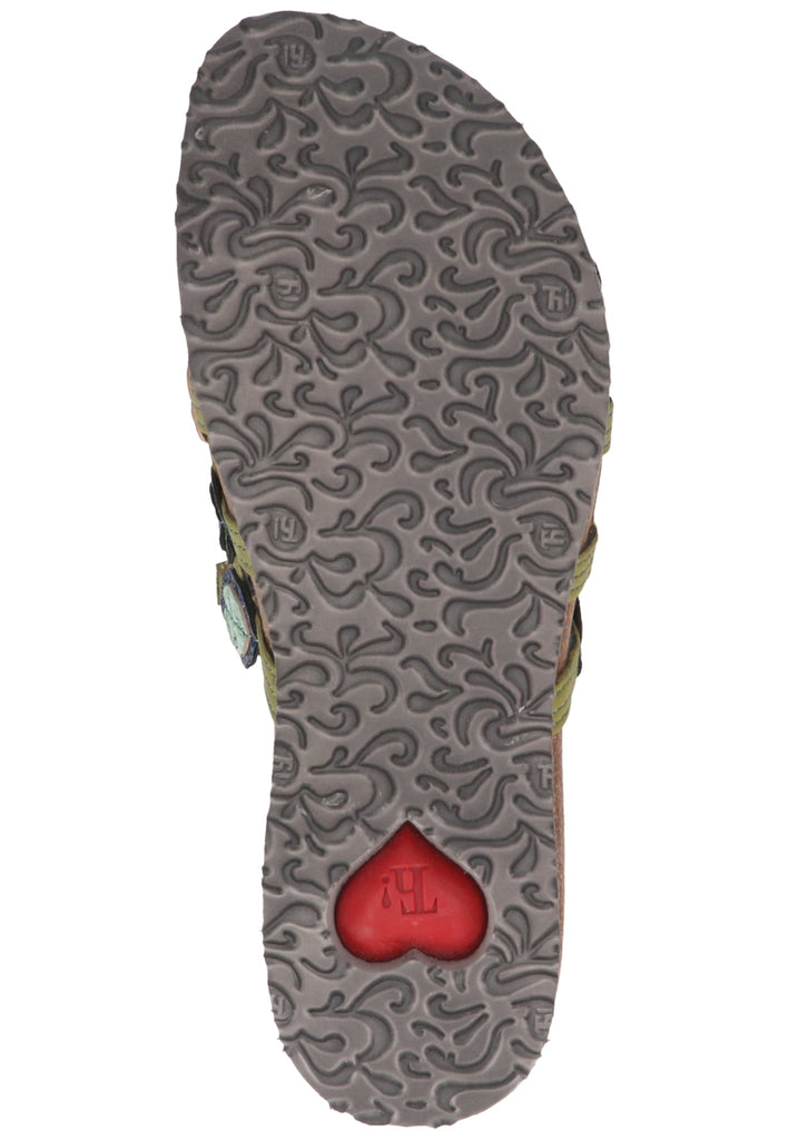 Think! Pantoletten Glattleder Apfel