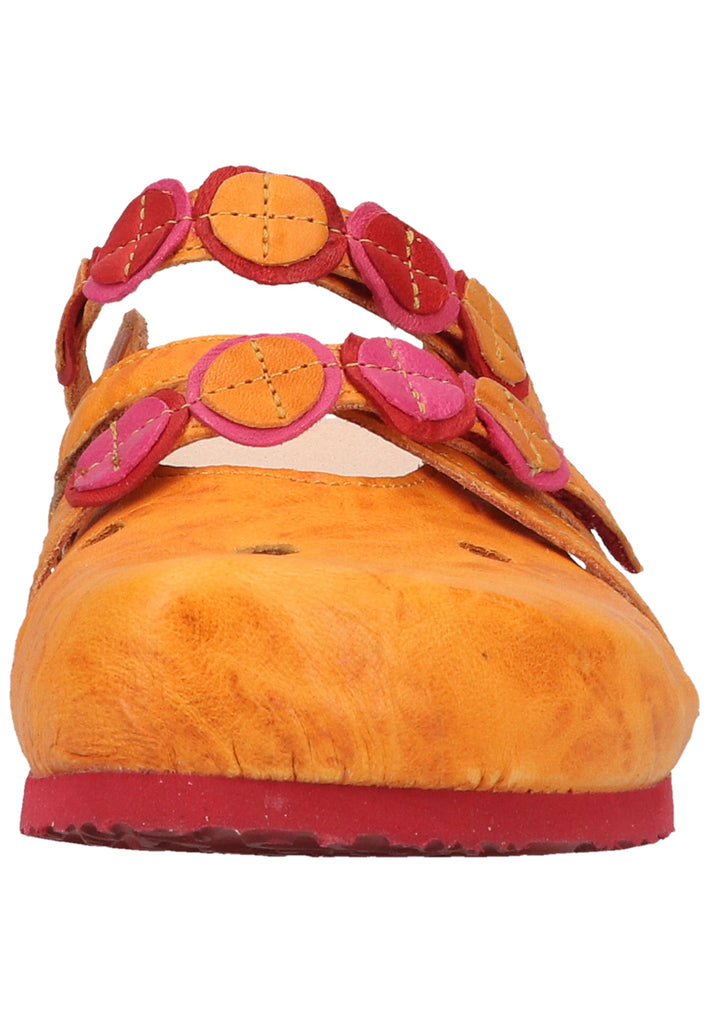 Think! Pantoletten Glattleder Gelb