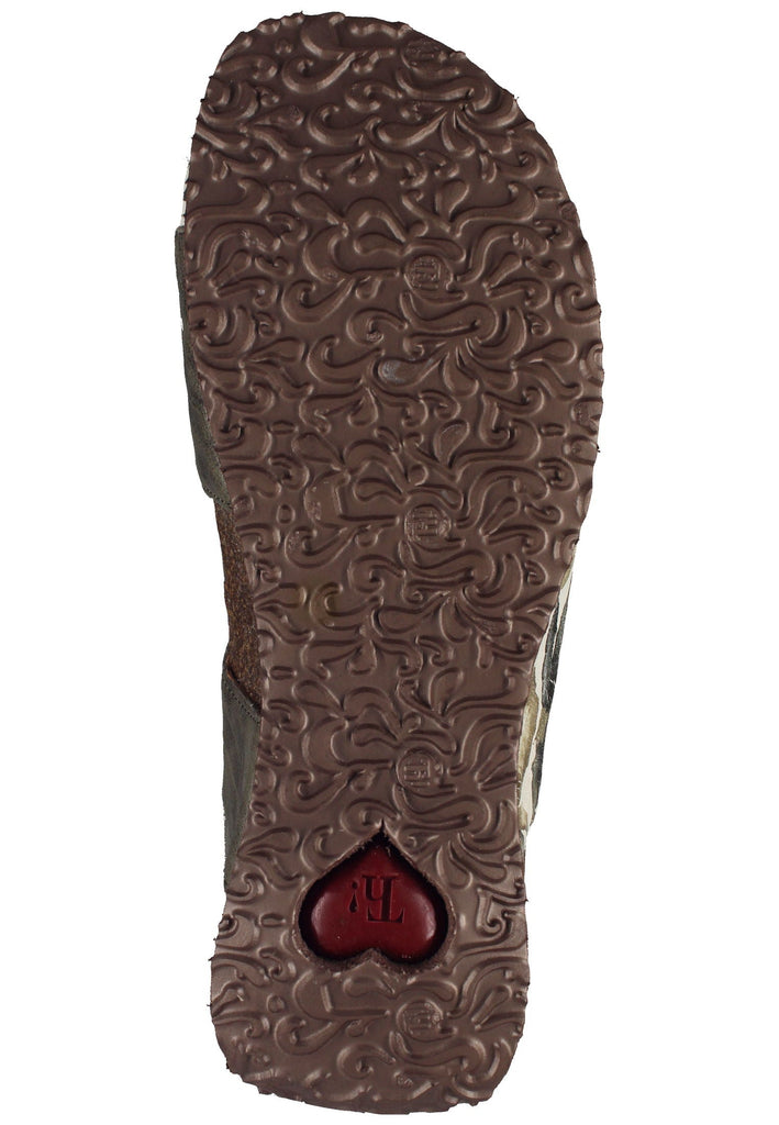 Think! Pantoletten Glattleder Grün