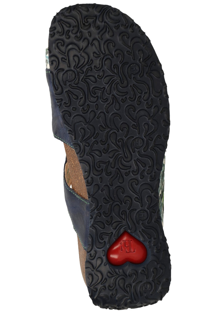 Think! Pantoletten Glattleder Jeans