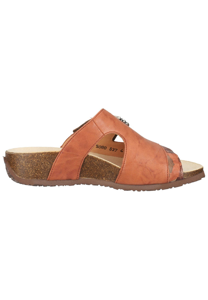 Think! Pantoletten Glattleder Mango