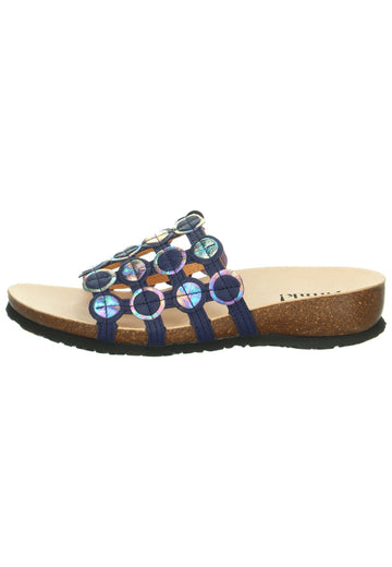 Pantoletten Think! Pantoletten Leder Blau/Multi