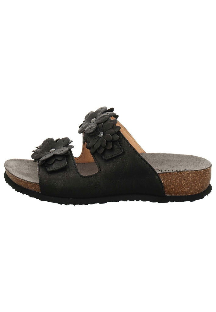 Pantoletten Think! Pantoletten Leder Schwarz