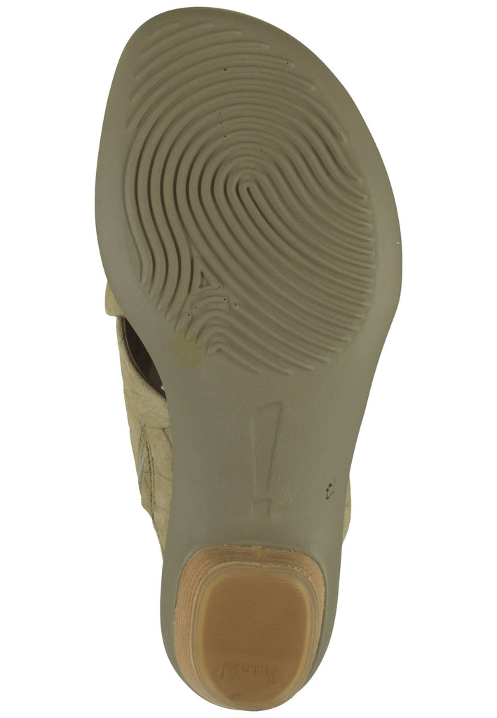 Pantoletten Think! Pantoletten Veloursleder Sage