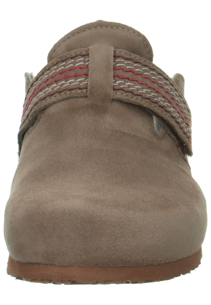 Think! Pantoletten Veloursleder Braun