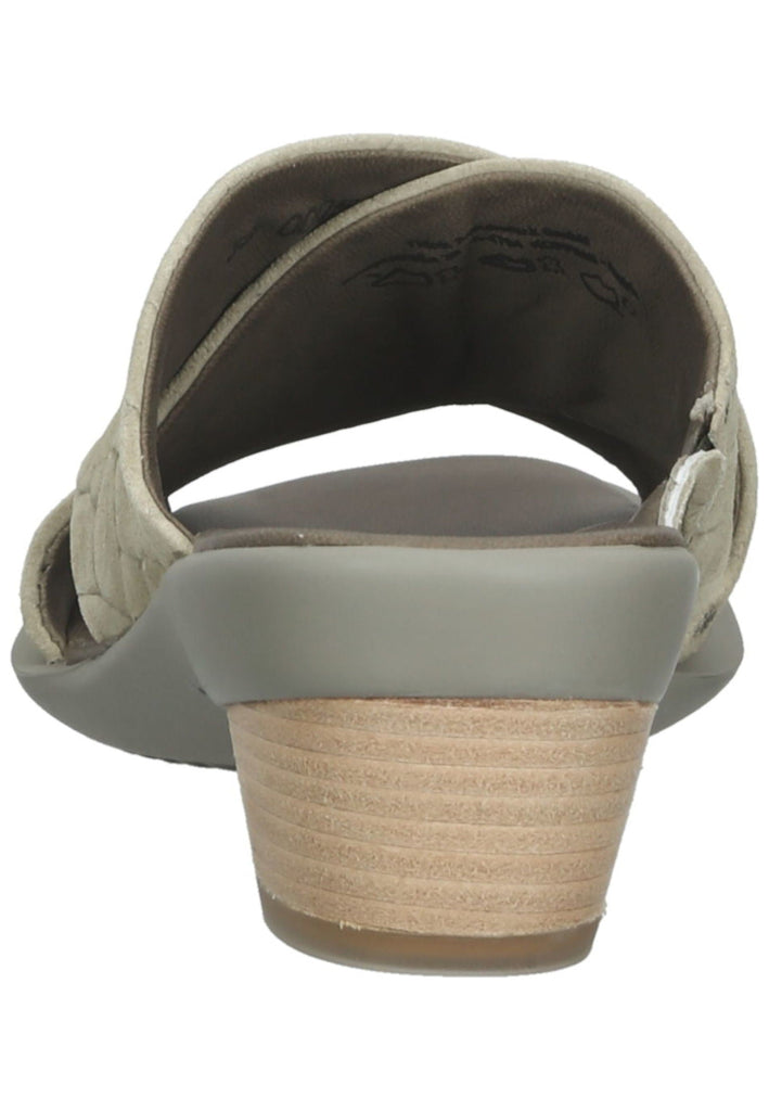 Think! Pantoletten Veloursleder Sage