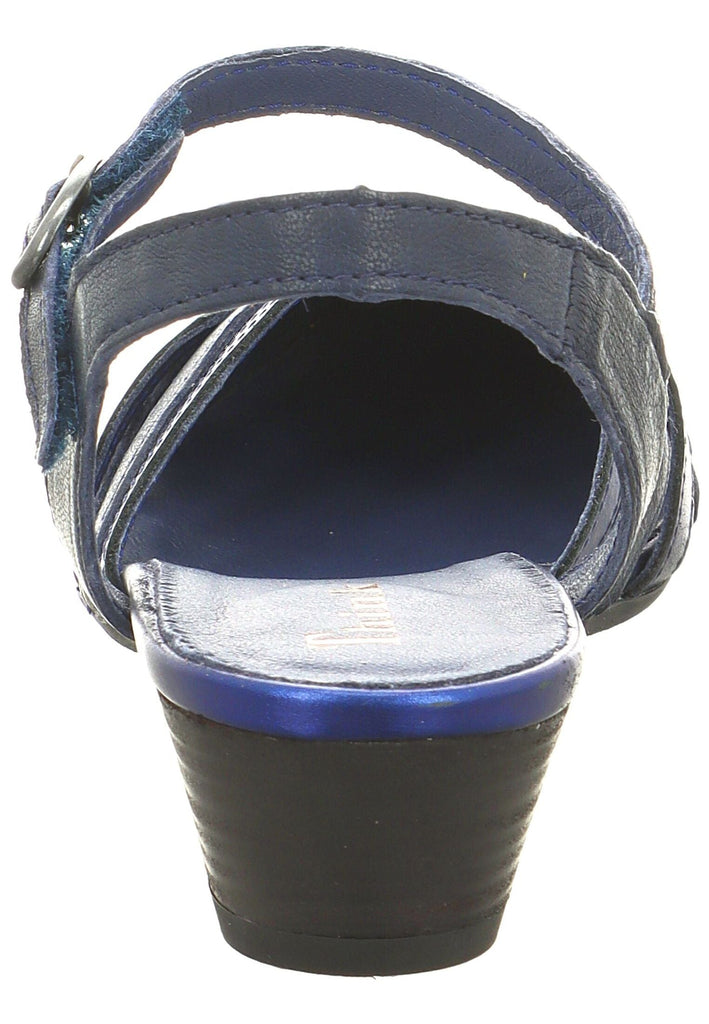 Think! Pumps Leder/Textil Navy/Schwarz