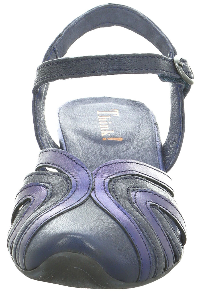 Think! Pumps Leder/Textil Navy/Schwarz