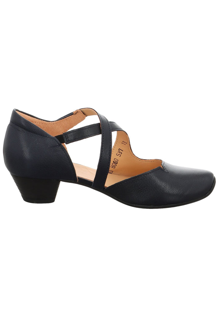 Think! Pumps Nappaleder Navy