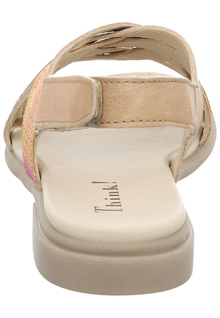 Think! Sandalen Leder Beige/Pink