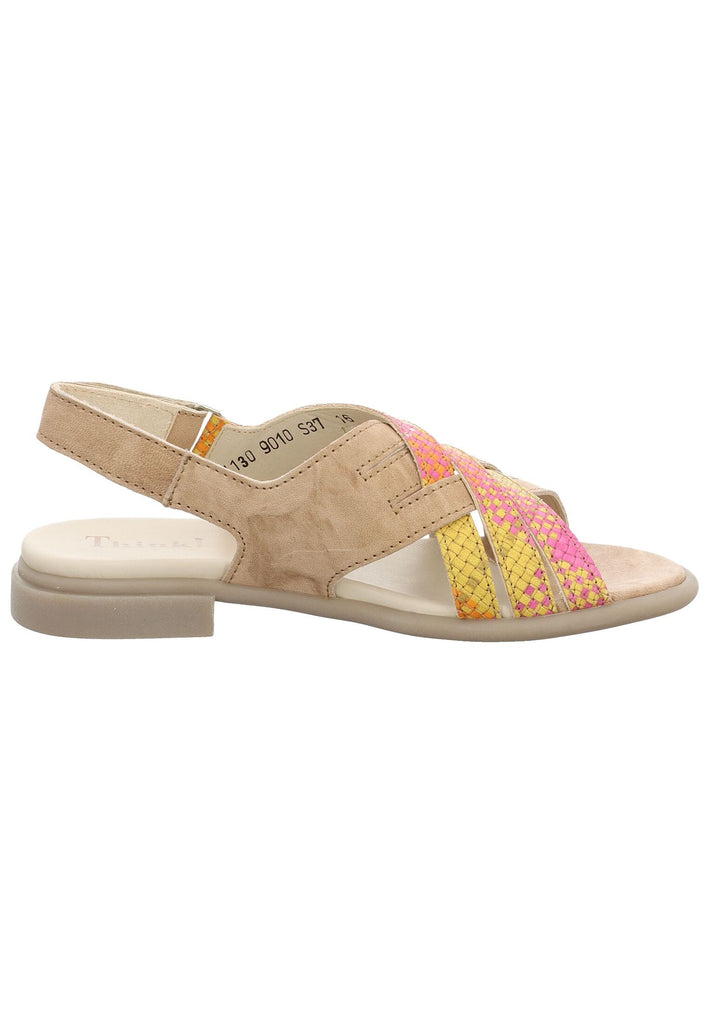 Think! Sandalen Leder Beige/Pink