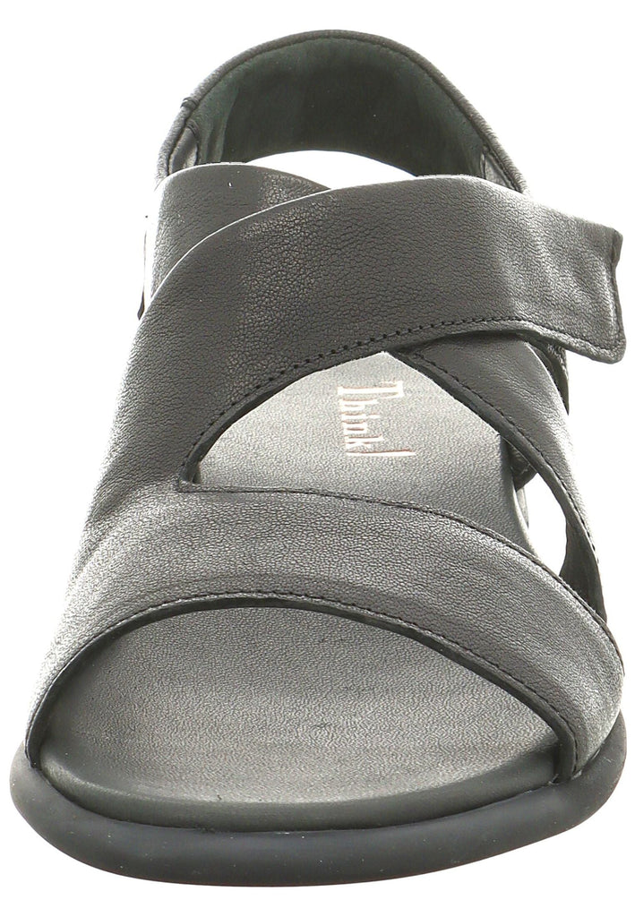 Think! Sandalen Leder Schwarz