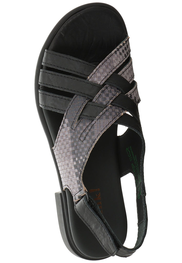 Think! Sandalen Leder Schwarz Kombi