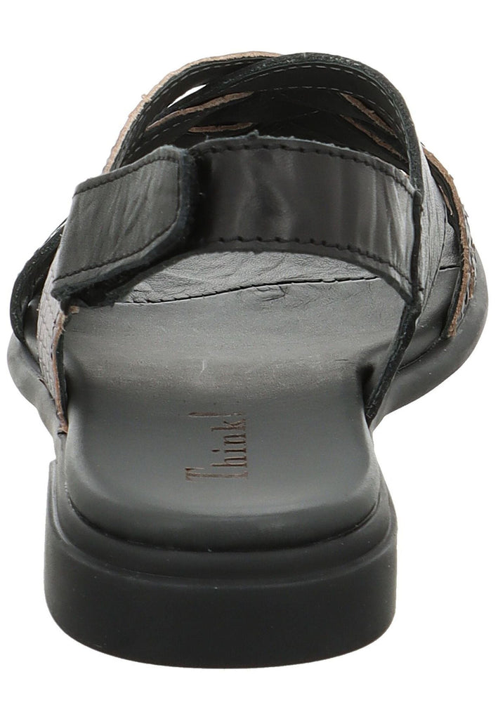 Think! Sandalen Leder Schwarz Kombi