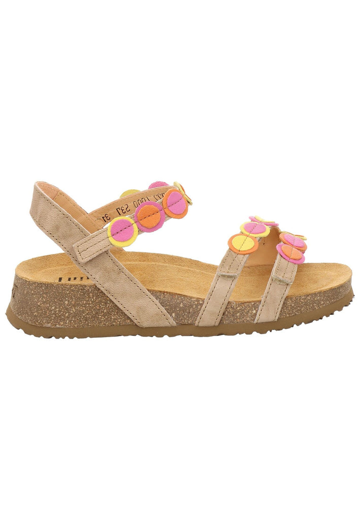 Think! Sandalen Nappaleder Leinen