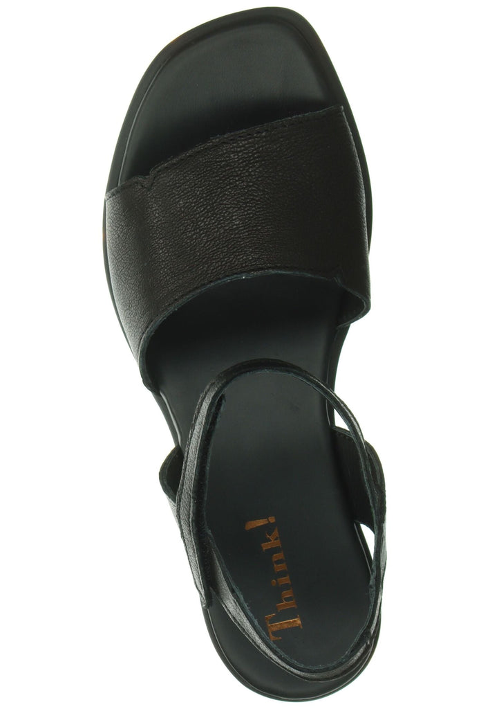 Think! Sandalen Nappaleder Schwarz