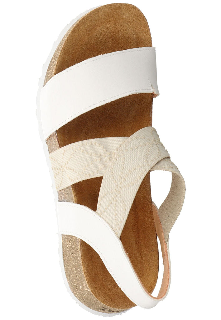 Think! Sandalen Nappaleder Weiß/Beige