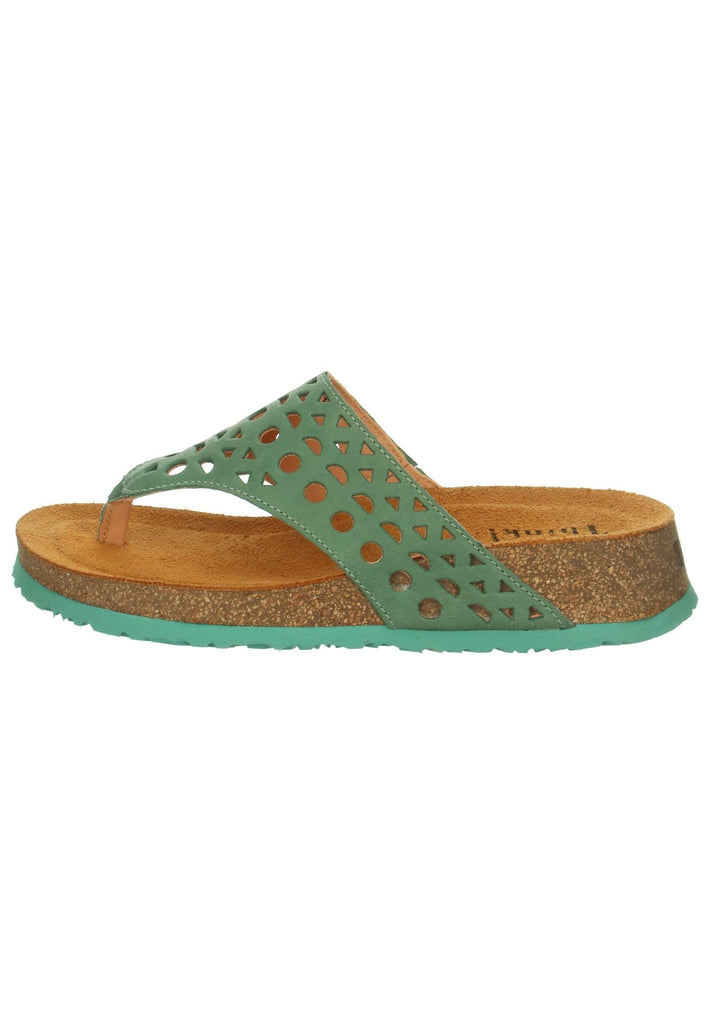 Sandalen Think! Zehensteg Leder Grün