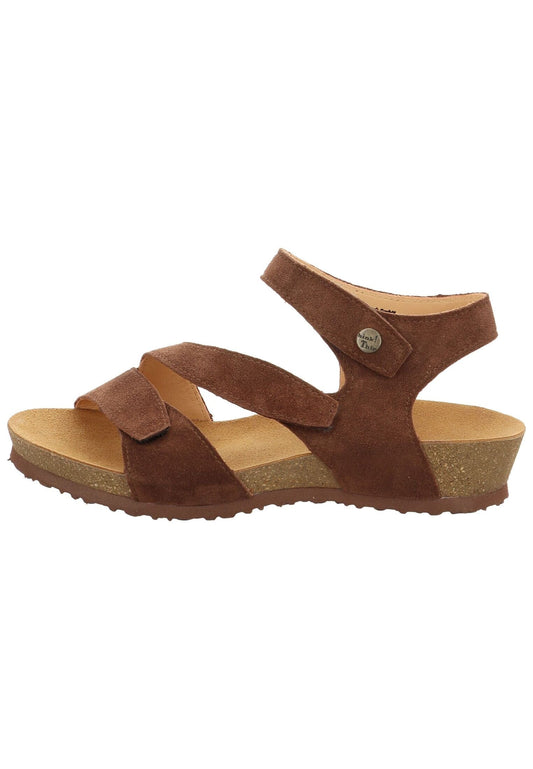 Think! Sandalen Veloursleder Schoko