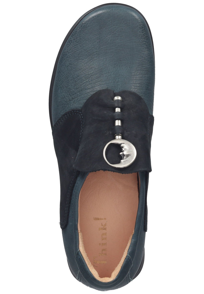 Think! Slipper Leder Blau
