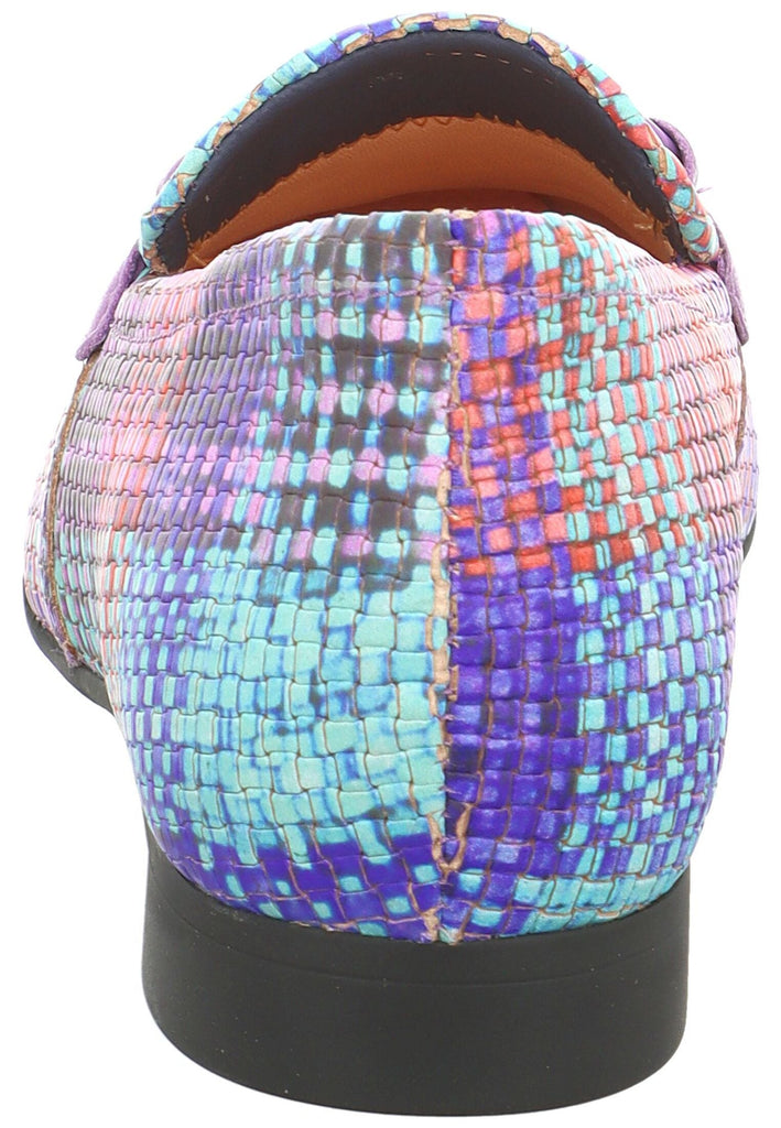 Think! Slipper Leder Blau/Multi