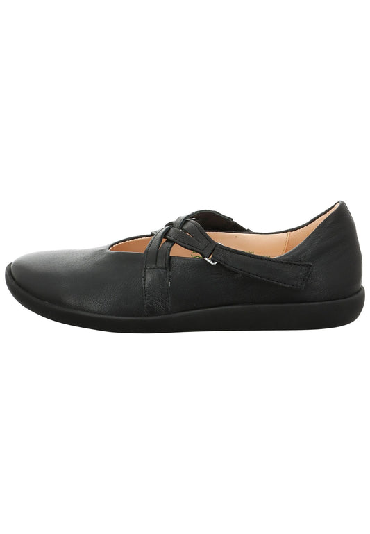 Think! Slipper Leder Schwarz
