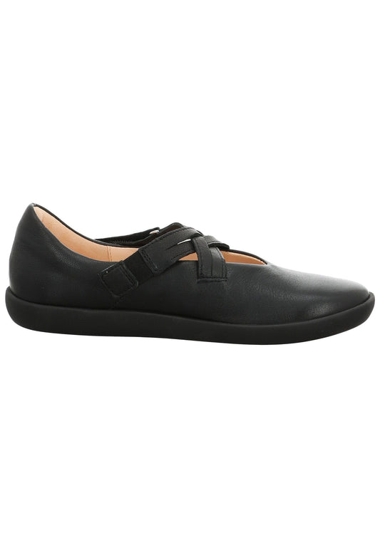 Think! Slipper Leder Schwarz