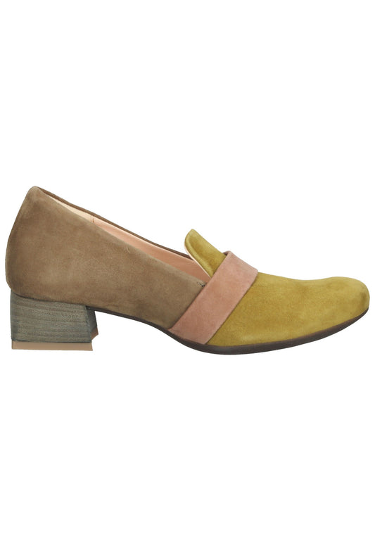 Think! Slipper Veloursleder Braun