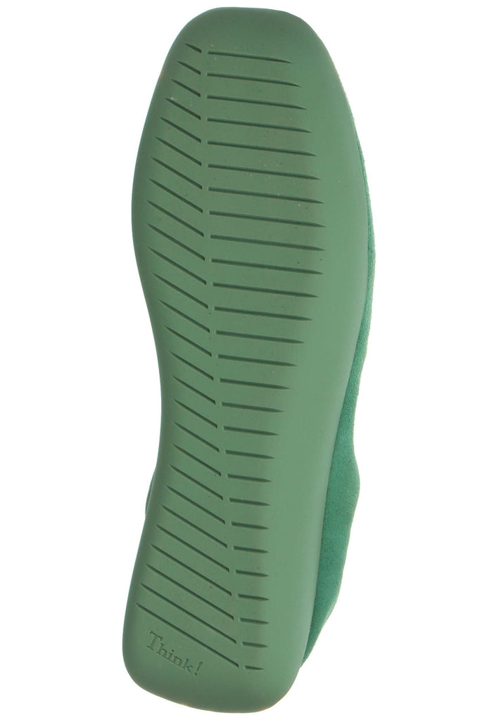 Think! Slipper Veloursleder Türkis