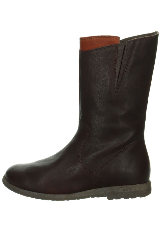 Think! Stiefel Nappaleder Espresso Warmfutter