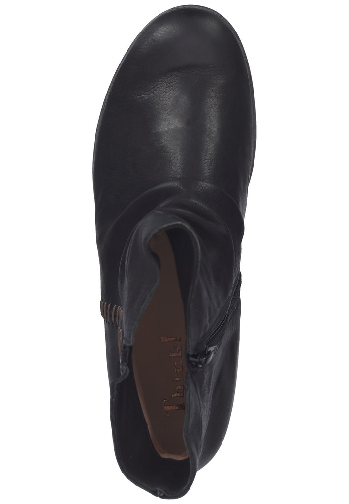 Think! Stiefel Nappaleder Schwarz