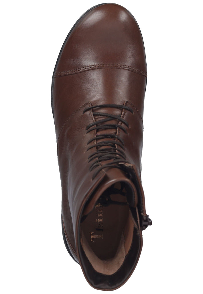 Think! Stiefelette Glattleder Dunkelbraun