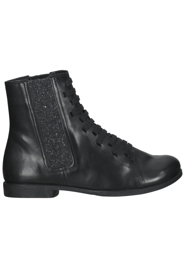 Think! Stiefelette Glattleder Schwarz