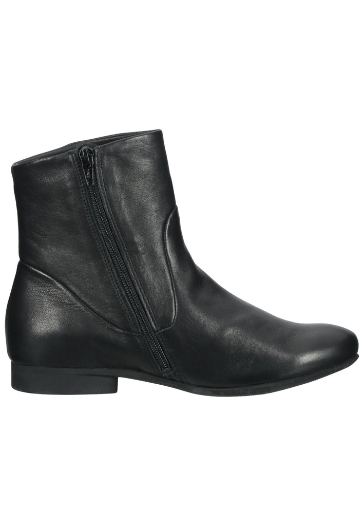 Think! Stiefelette Glattleder Schwarz