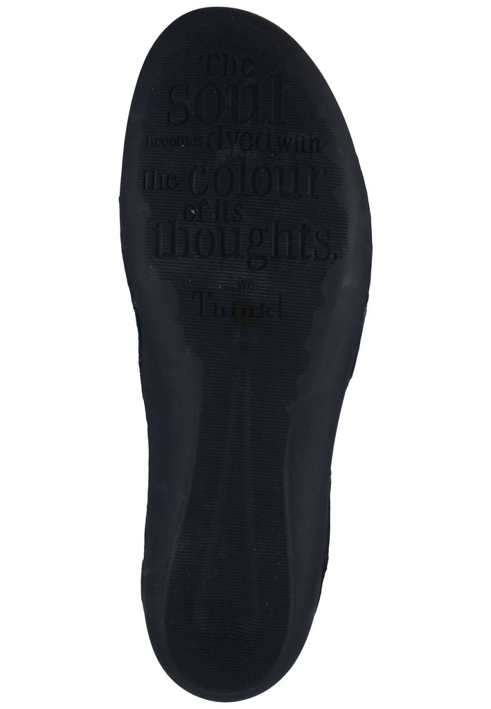 Think! Stiefelette Glattleder Schwarz Kombi