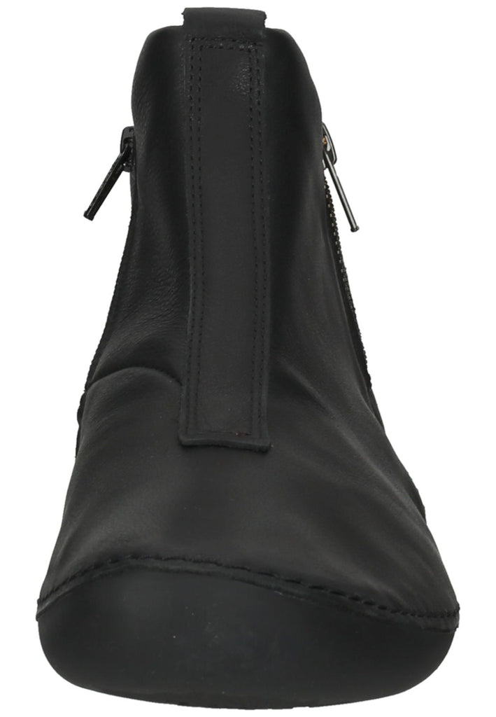 Think! Stiefelette Glattleder Schwarz Kombi