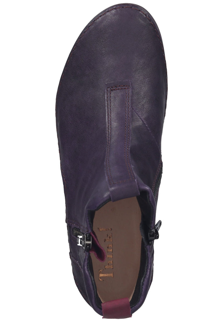 Think! Stiefelette Glattleder Violett
