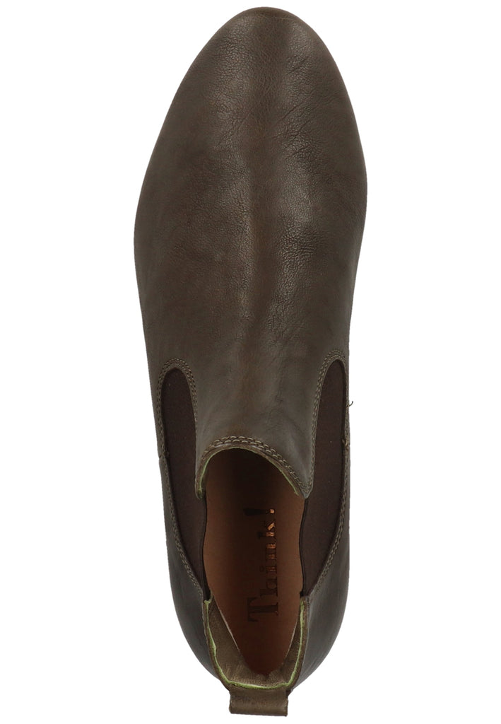 Think! Stiefelette Leder Oliv