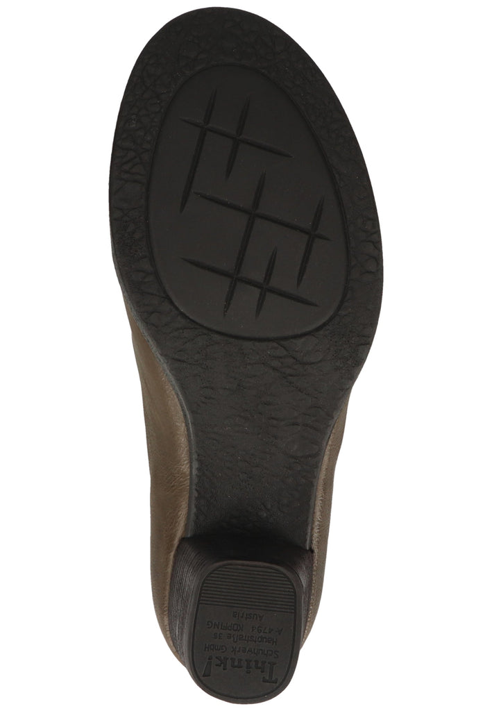 Think! Stiefelette Leder Oliv