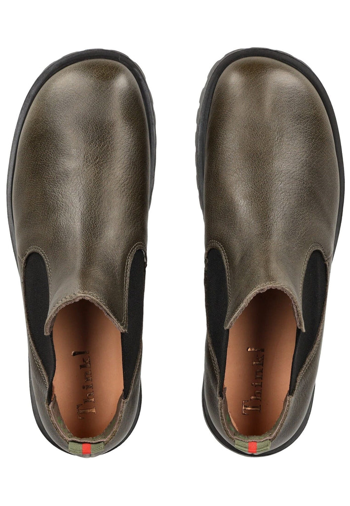 Think! Stiefelette Leder Olive