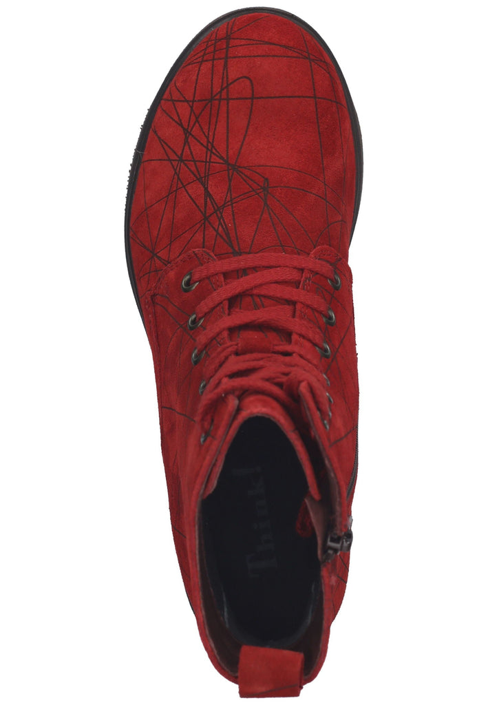 Think! Stiefelette Leder Rot