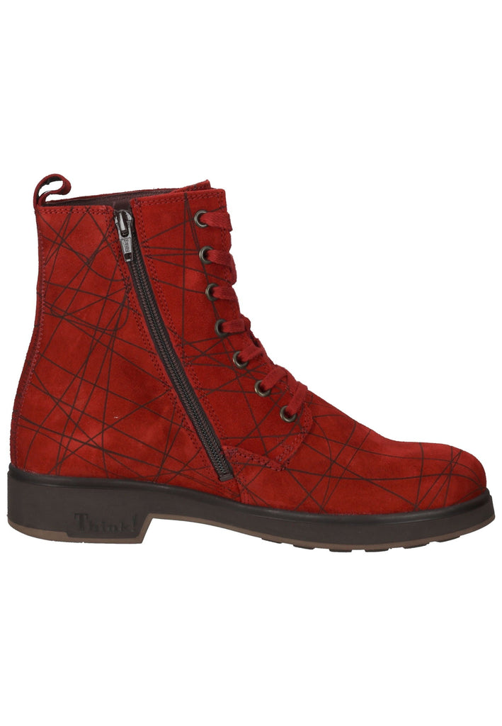 Think! Stiefelette Leder Rot