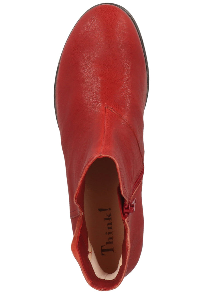 Think! Stiefelette Leder Rot