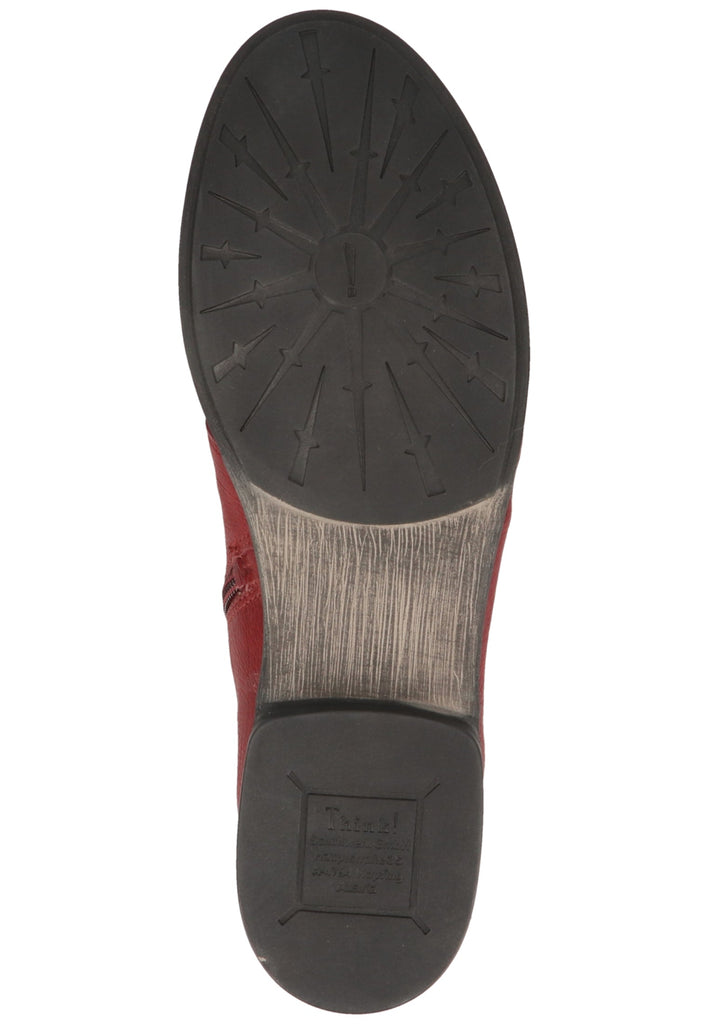 Think! Stiefelette Leder Rot